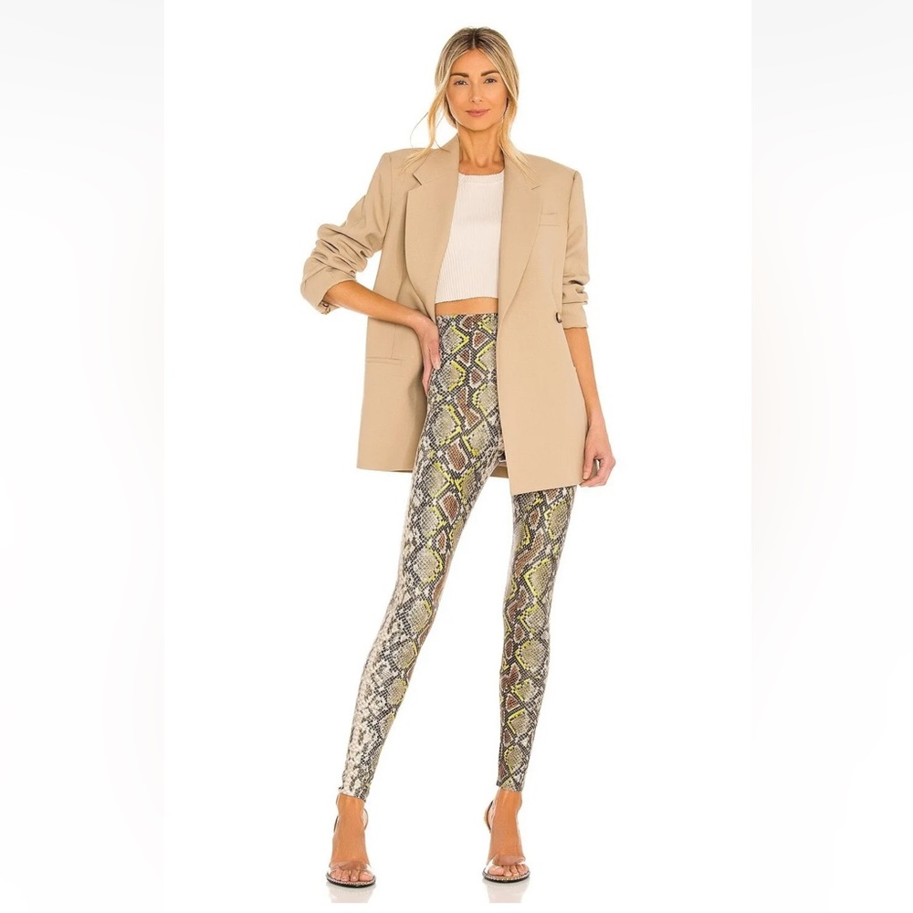 COMMANDO Neon Snake Faux Leather Leggings